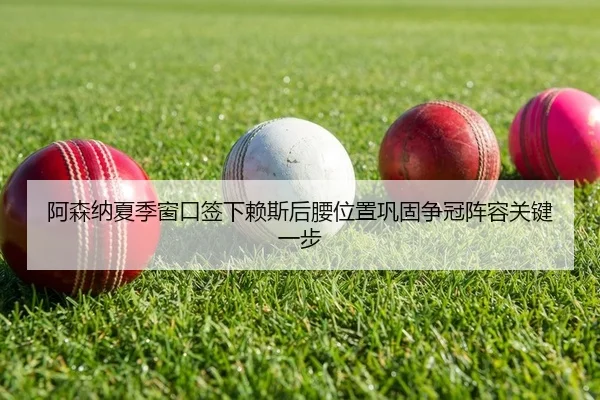 阿森纳夏季窗口签下赖斯后腰位置巩固争冠阵容关键一步